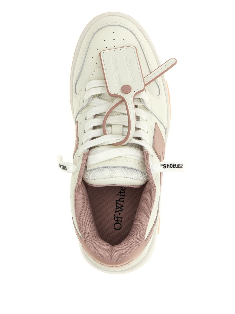Off-White W259C9L018 sneakers donna bianco rosa suola gomma