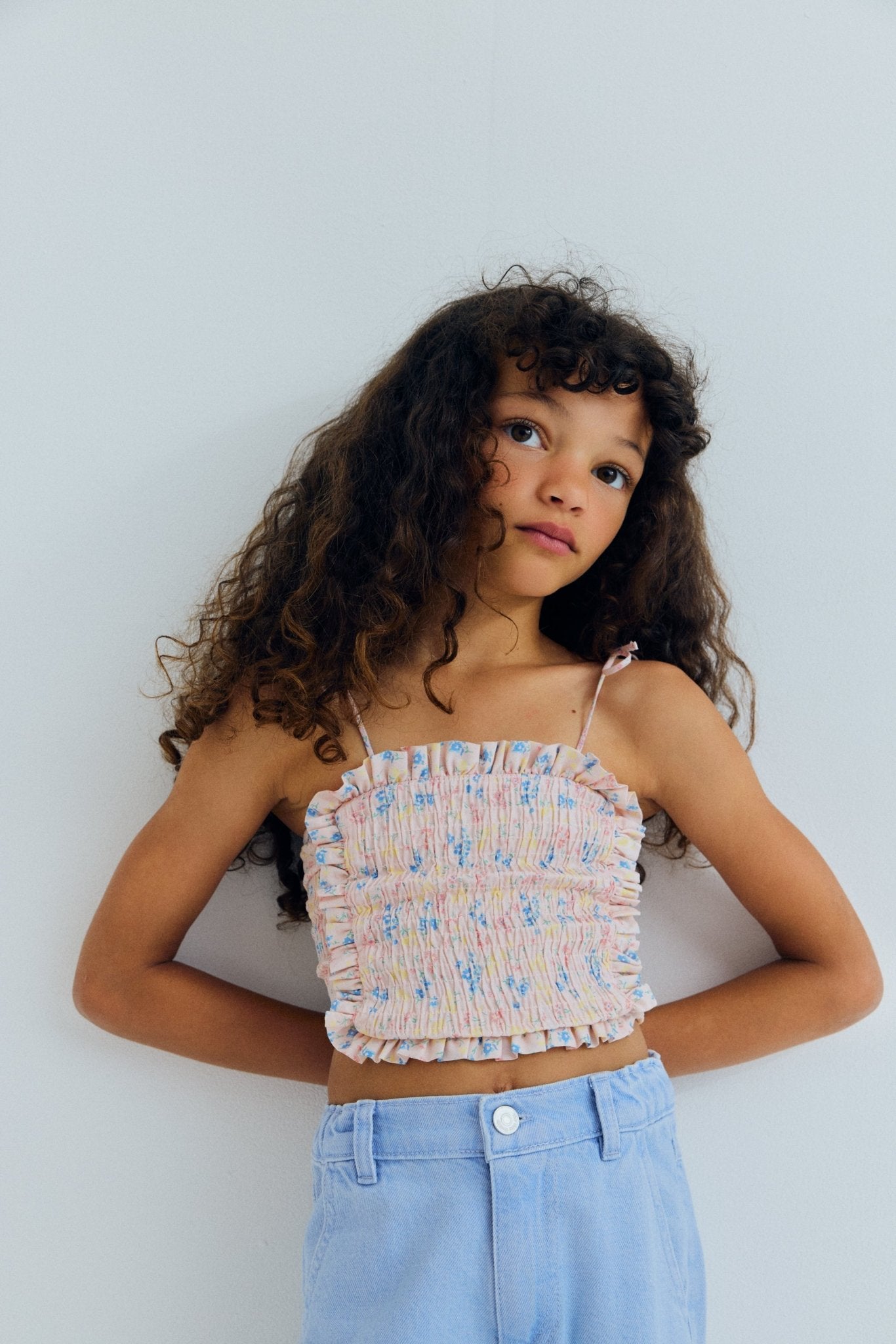THE NEW SOCIETY Sabina top bambina smock fantasia