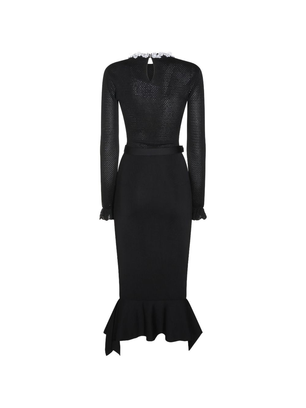 Self-Portrait AW26-085MC Abito Midi Nero