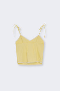 The New Society Amaryllis Top Donna Lino Soft Lemon