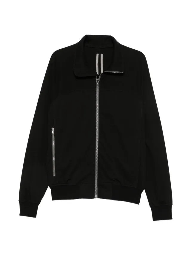 Rick Owens RU02F4278 Felpa Nera in Cotone