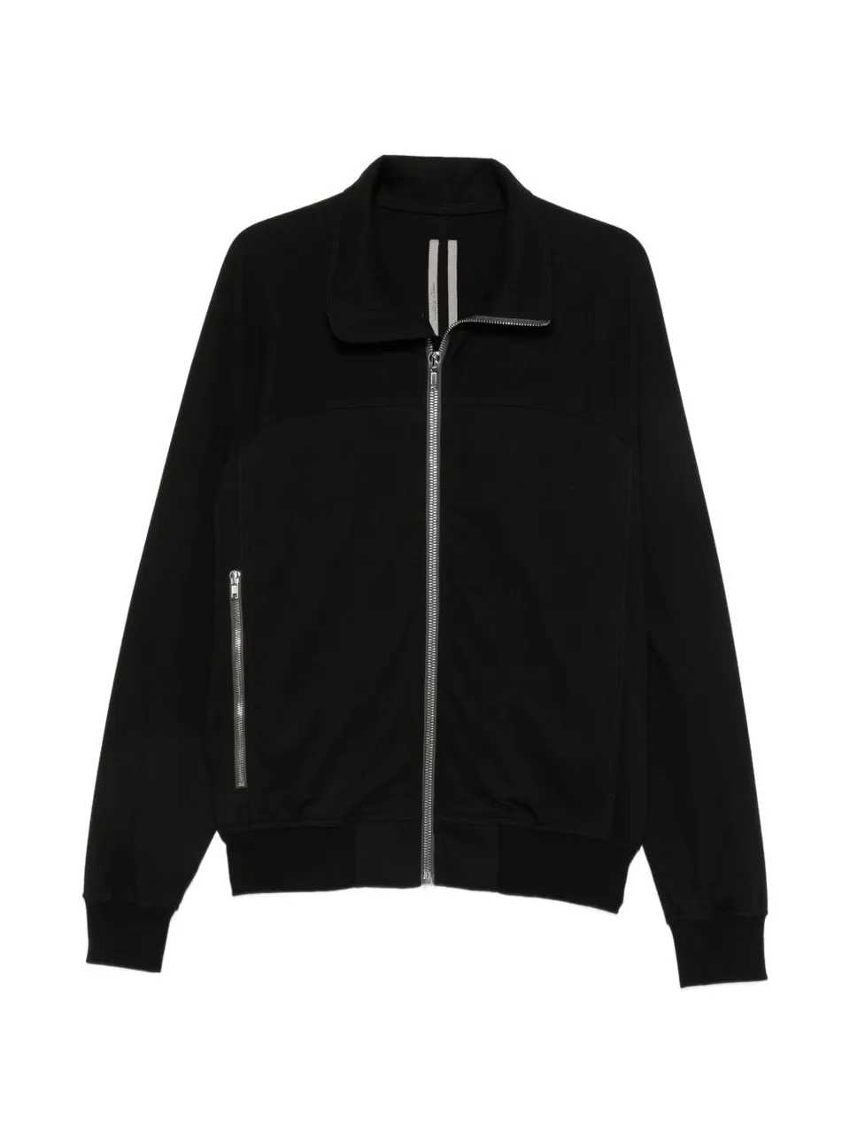 Rick Owens RU02F4278 Felpa Nera in Cotone