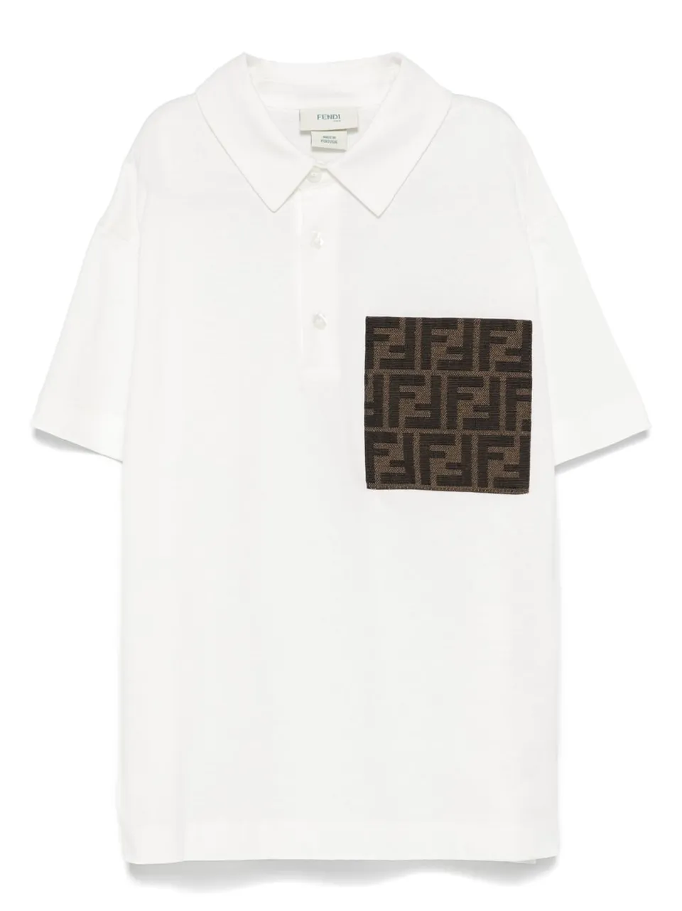 Fendi Kids JMI475 polo bambino quotidiana