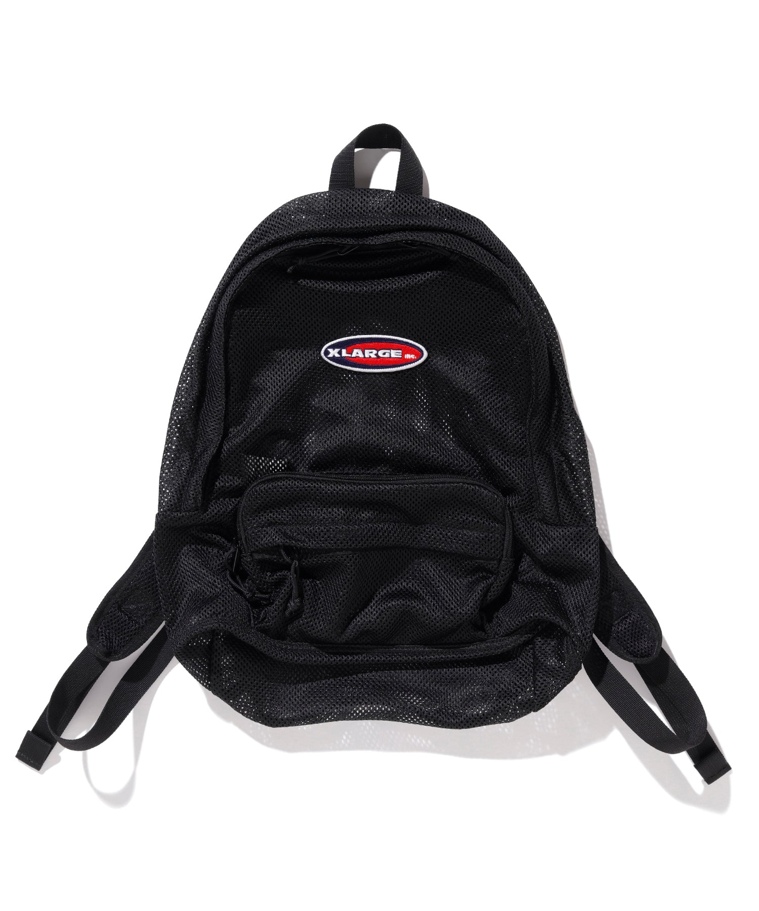 X-Large Patched Mesh Backpack zaino nero mesh