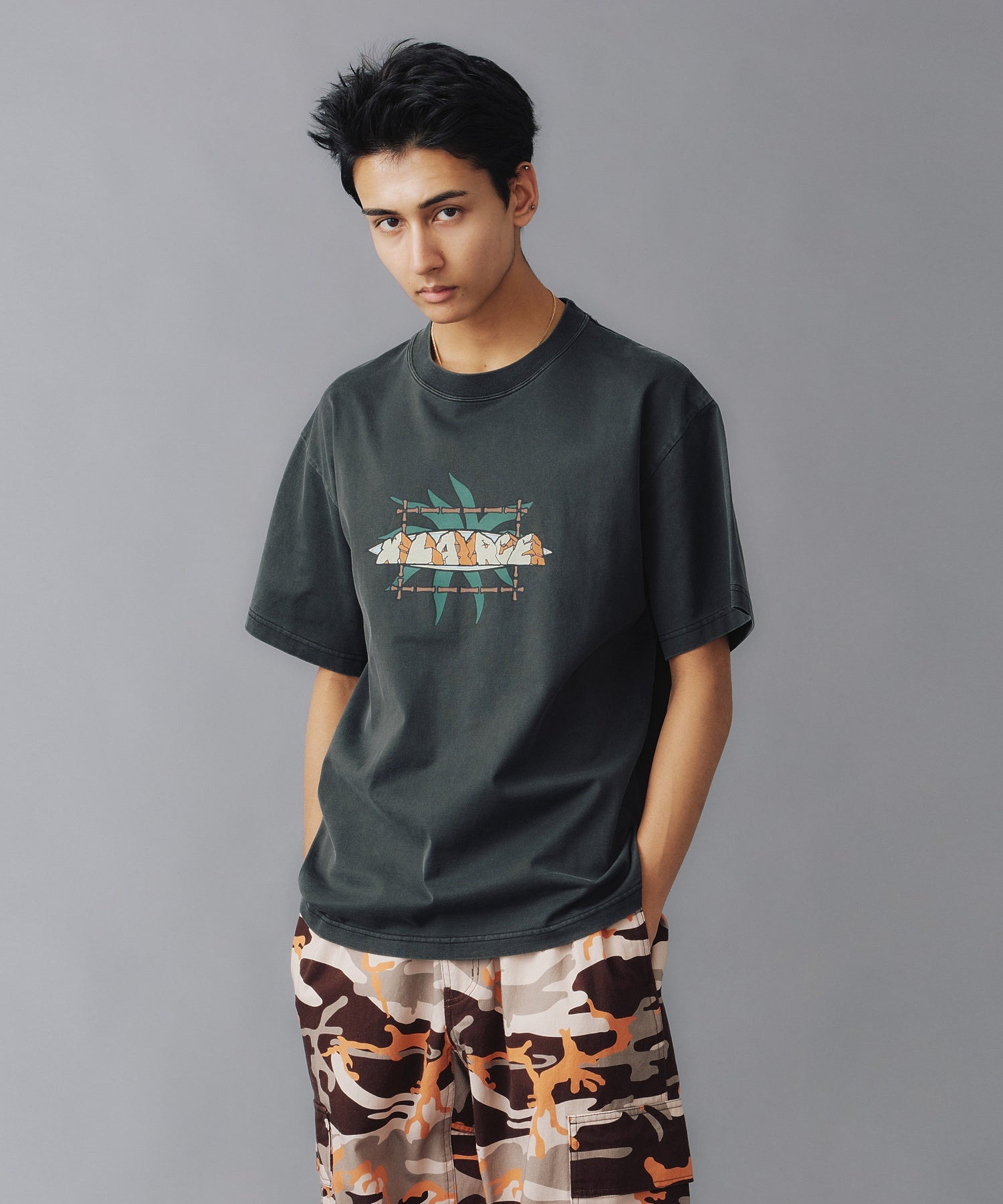 X-Large Stone Monument t-shirt verde in cotone