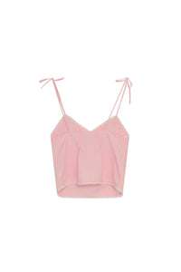 THE NEW SOCIETY Amaryllis Fairy Tale top lino con pizzo