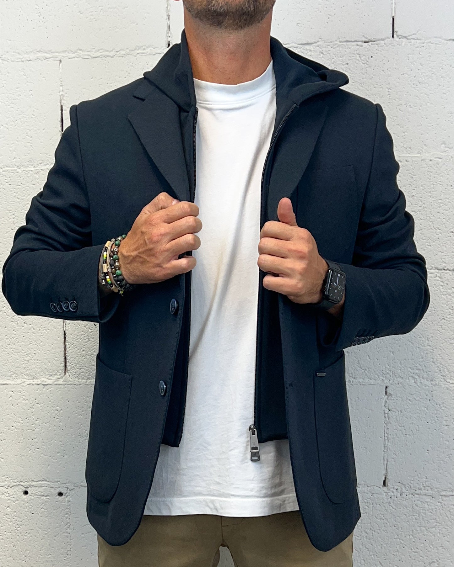 ONLYONE GIANNI LUPO giacca con gilet cappuccio removibile