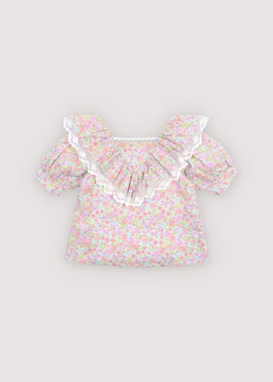 The New Society Rose camicetta bambina Rose Print