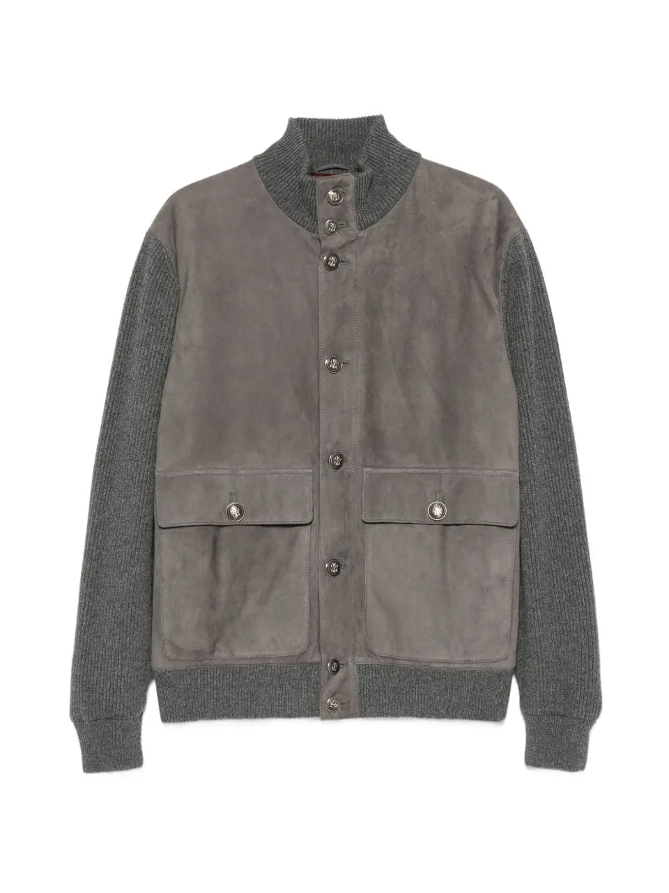 Brunello Cucinelli MPCLF1955 bomber acciaio