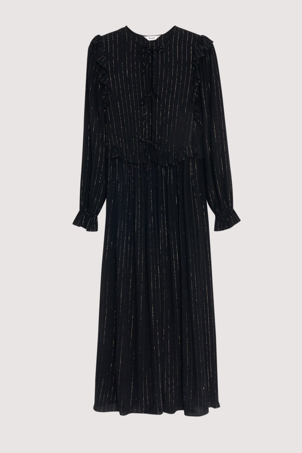 The New Society Lua Dress abito donna Eclipse Noir lungo viscosa