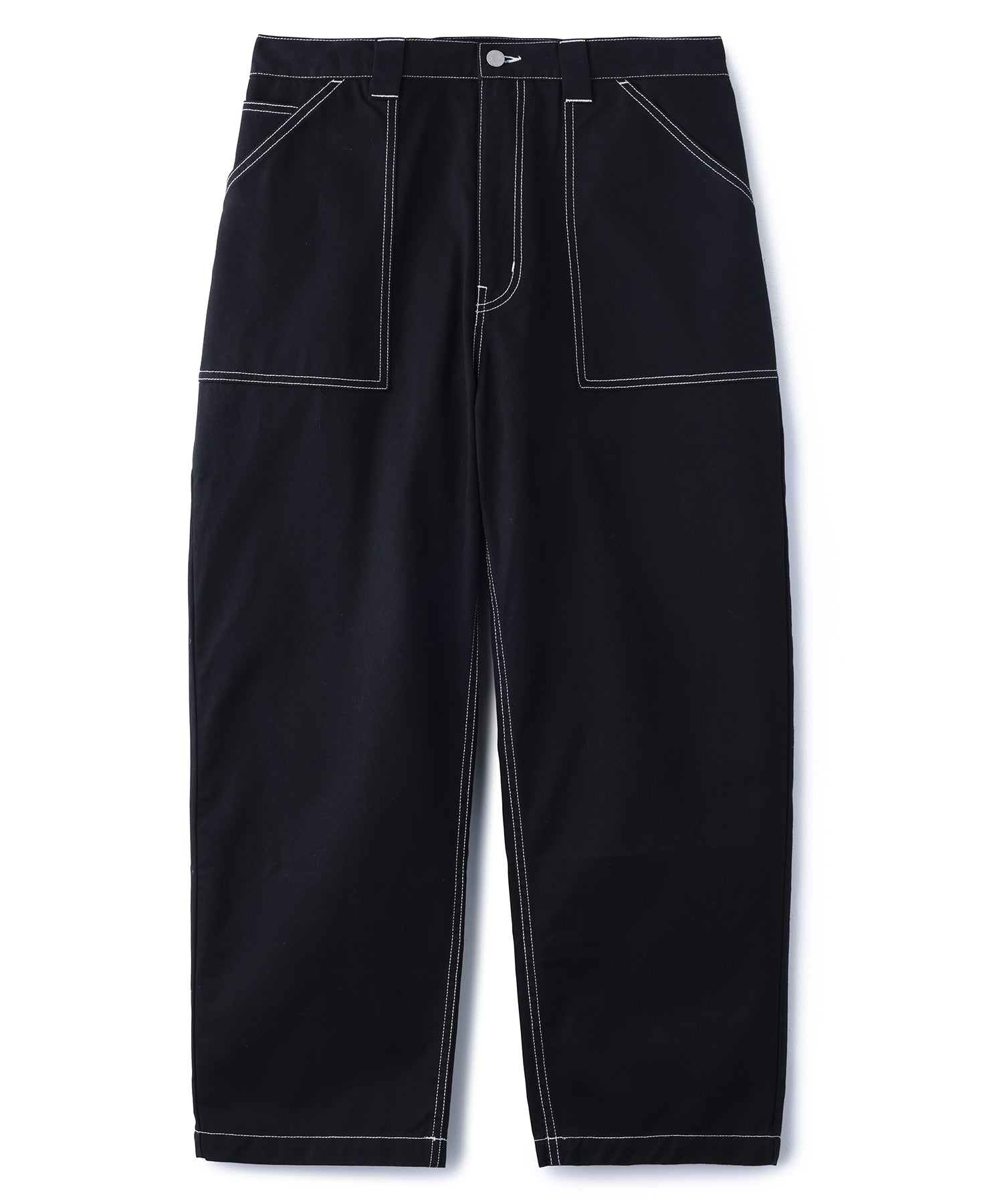 X-Large Stitched Work pantaloni da lavoro neri cotone