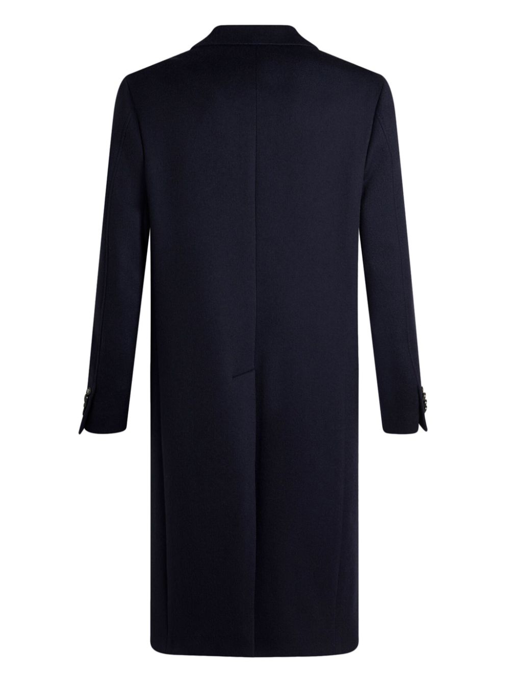 Etro MRAA0013 cappotto cashmere blu navy