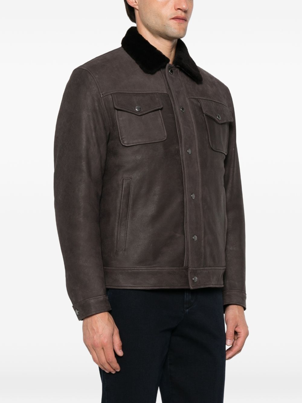Barba BU443100002 maglia marrone uomo
