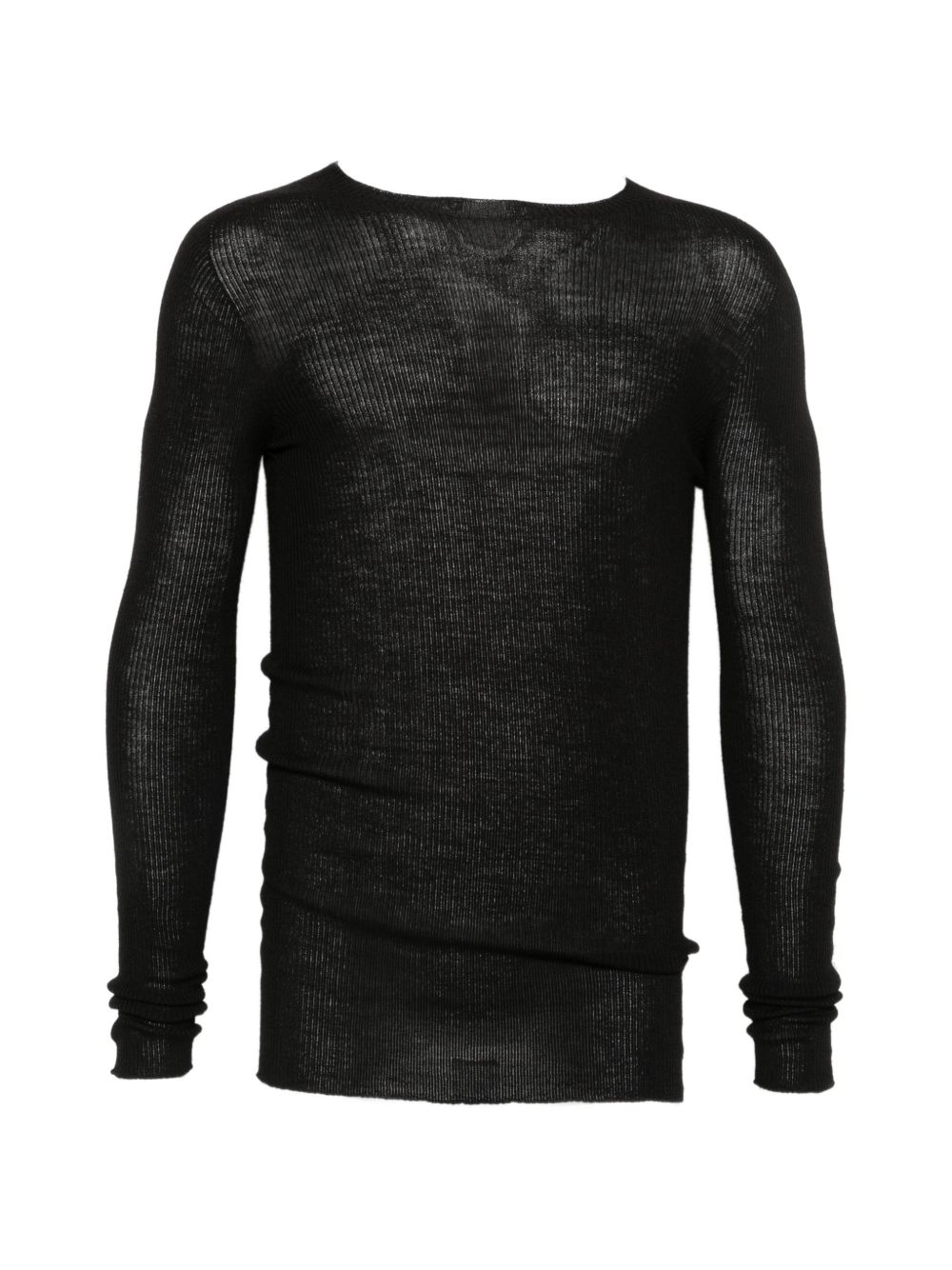 Rick Owens RU02F4637 maglia nera uomo