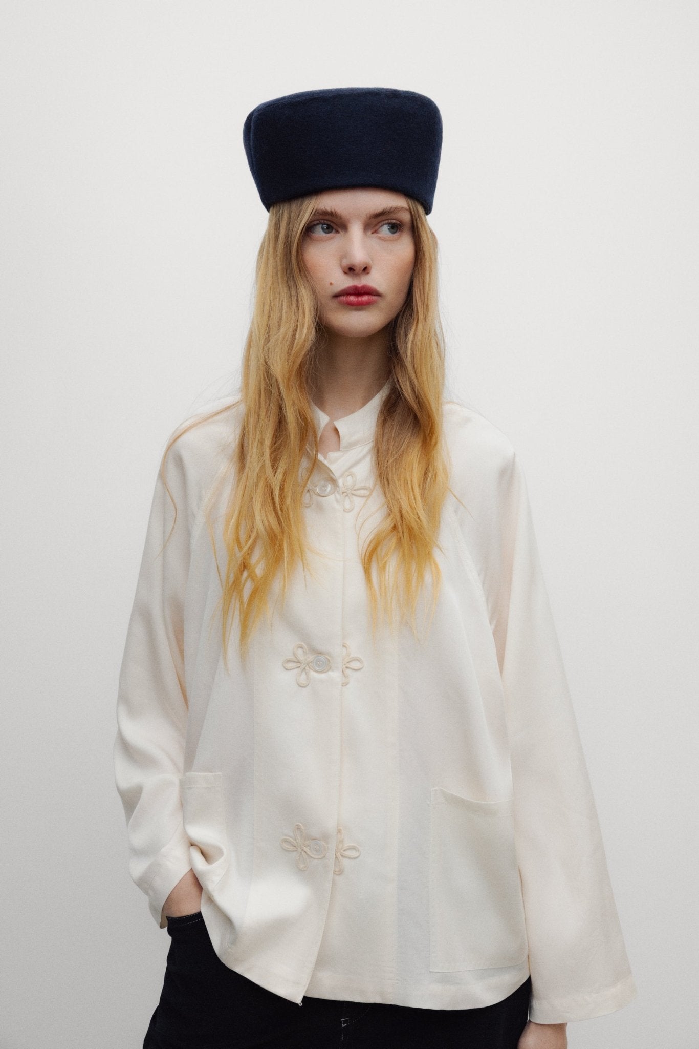 The New Society River camicia bianca tencel