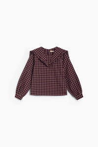 The New Society Orbit camicia bimba quadri cotone