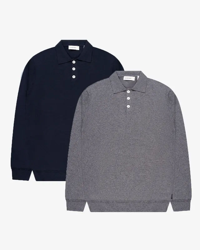 GOODPEOPLE Kario Polo Maglia 2 Pezzi Misto Lana