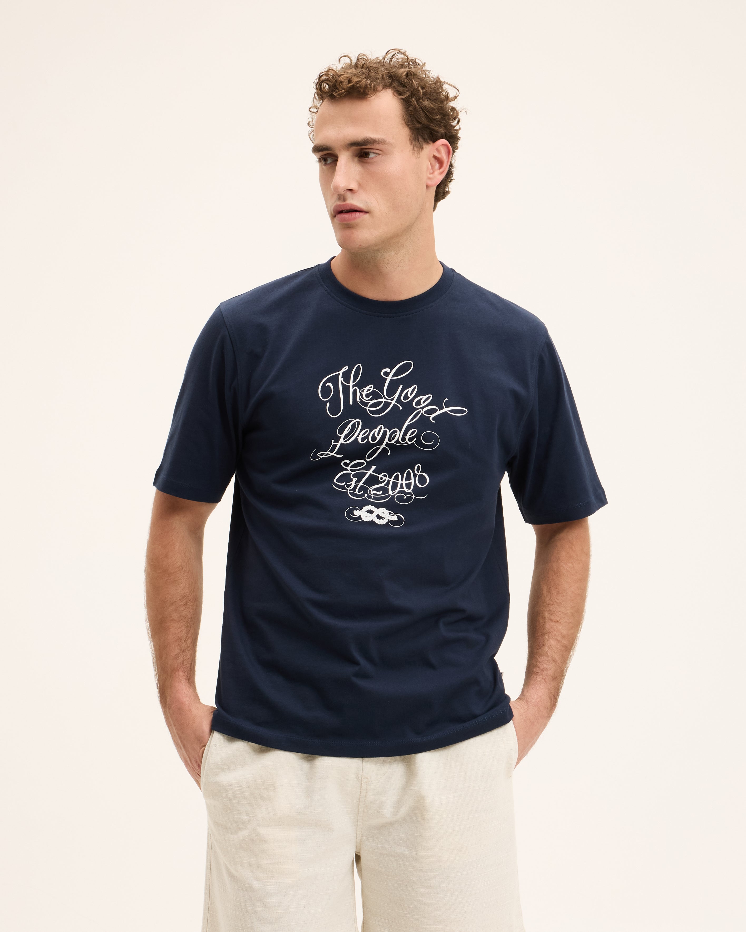 Goodpeople Oscar maglietta cotone navy
