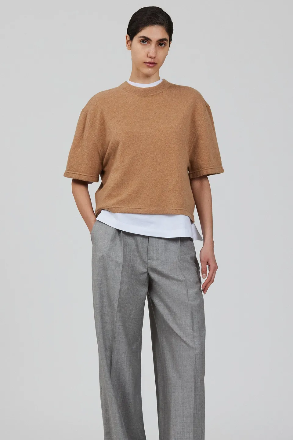 Sa Su Phi T-shirt Corta Maglia Cashmere Gialla