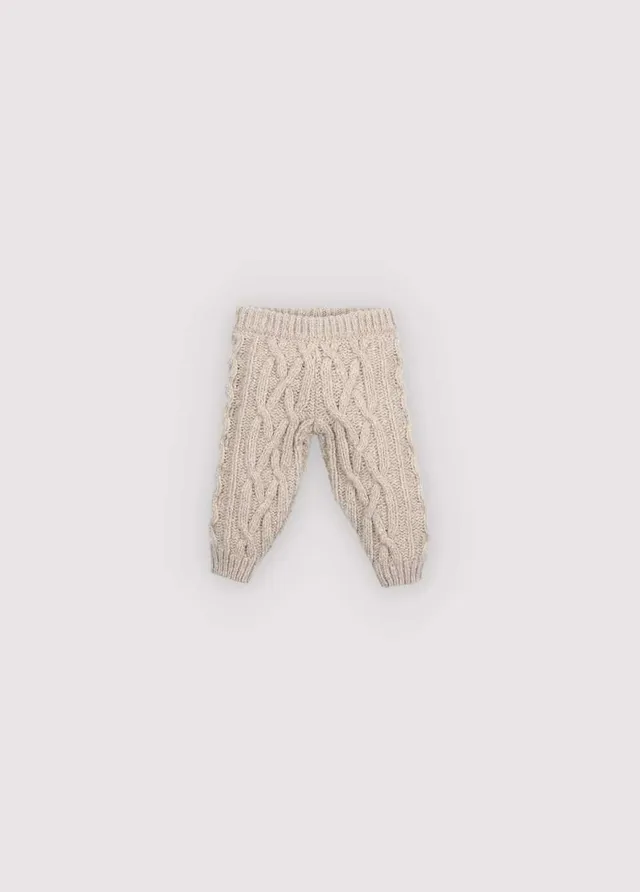 The New Society Maria pantaloni neonato grigio lana