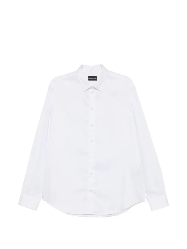 Emporio Armani EM007373 camicia uomo bianca cotone