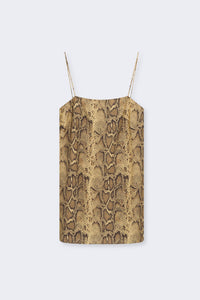 The New Society Nettle top snake print viscosa