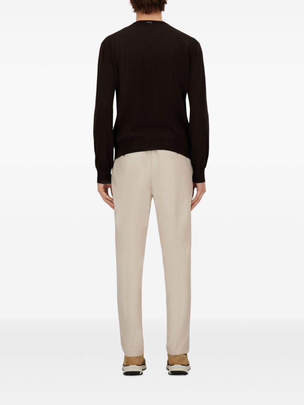 Herno MG00043UR maglia marrone scuro uomo