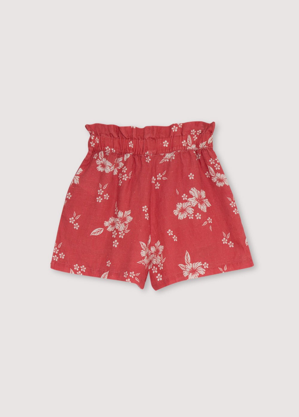 The New Society Nauplia Short pantaloncini lino rossi teen
