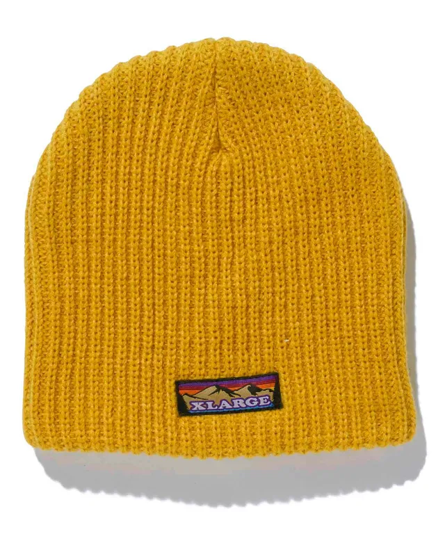 X-Large Mountain Logo berretto senape acrilico