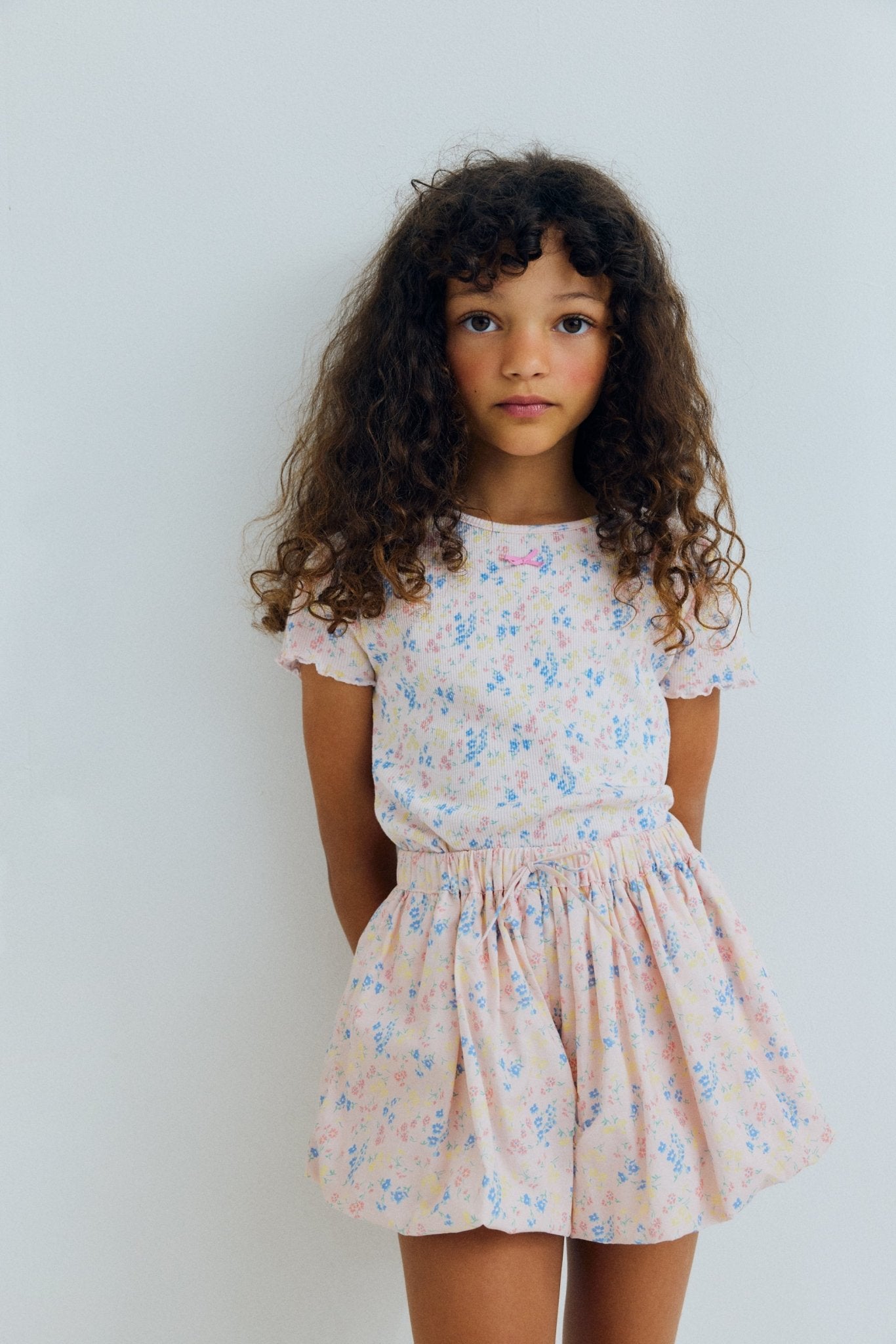 THE NEW SOCIETY Sabina shorts bambina cotone bio