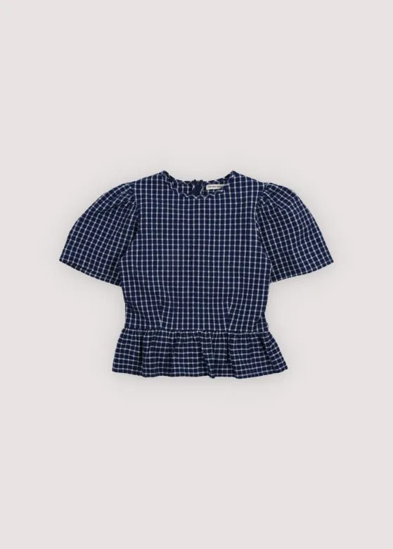 The New Society Jasmine top bambina 12 anni quadretti
