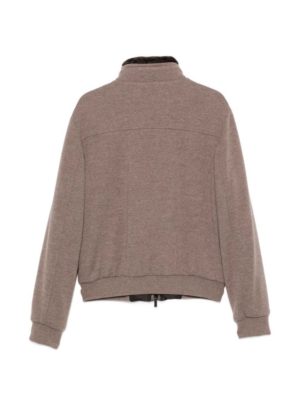 Moorer MOUBO100097 Felpa taupe uomo manica lunga