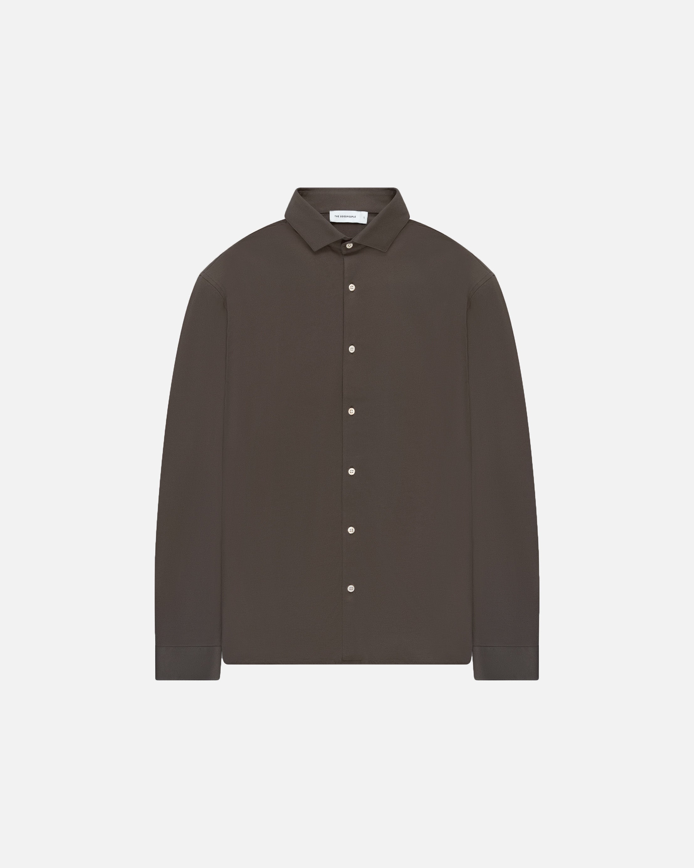 Goodpeople Stirr camicia jersey marrone