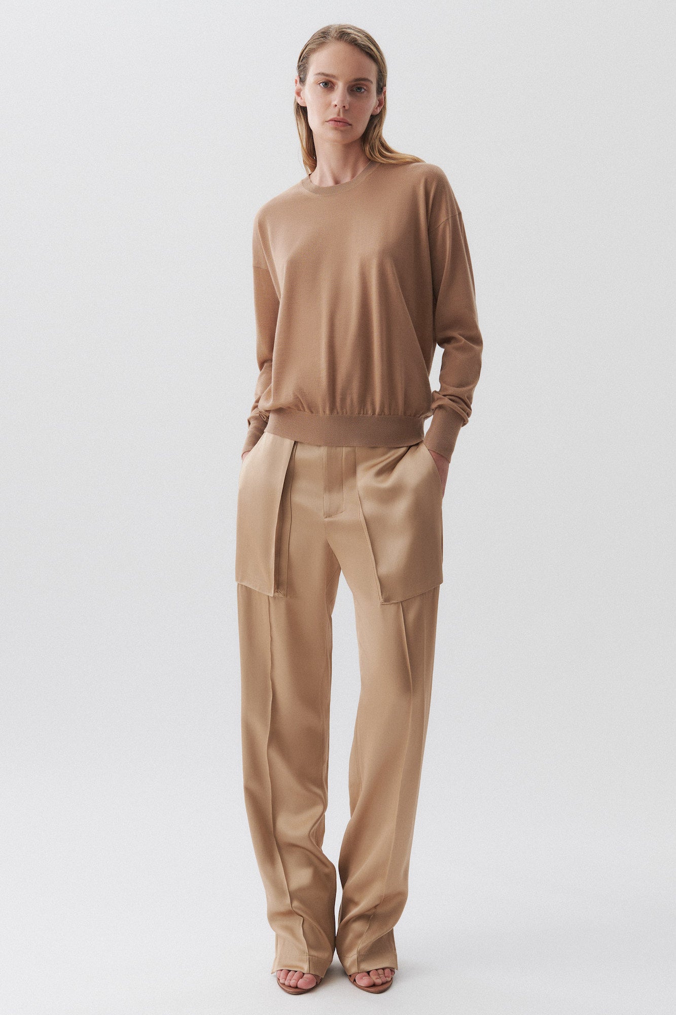 Sa Su Phi Adriana jogger doppio satin gold