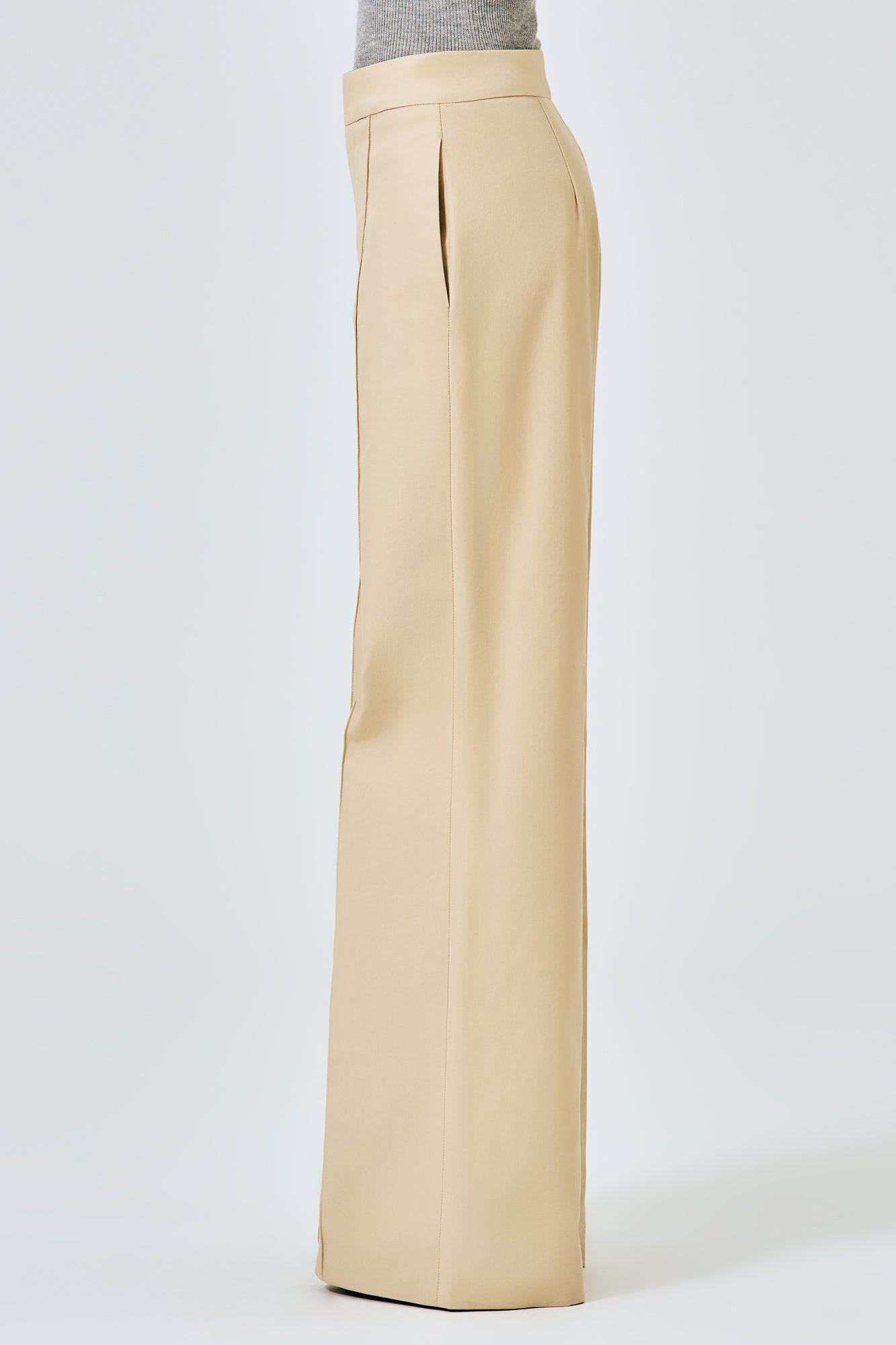 Sa Su Phi Andrea pantaloni dritti cotone donna cammello