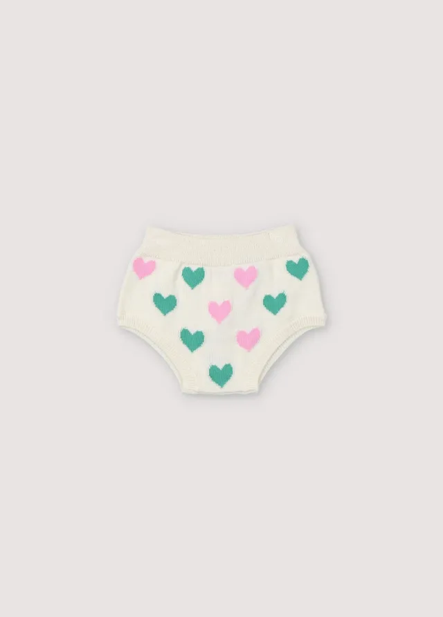 The New Society Oia Bloomer Neonato Bianco Cotone Bio