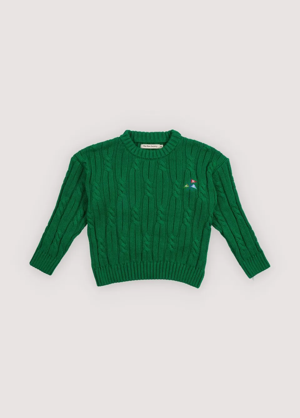The New Society Bluebell maglione bambino verde 6 anni cotone