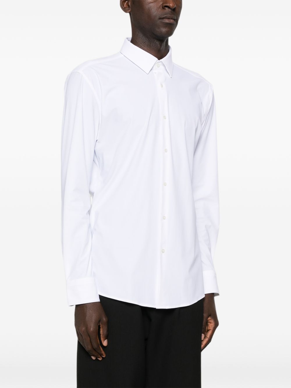 Boss 50555747 camicia bianca uomo cotone