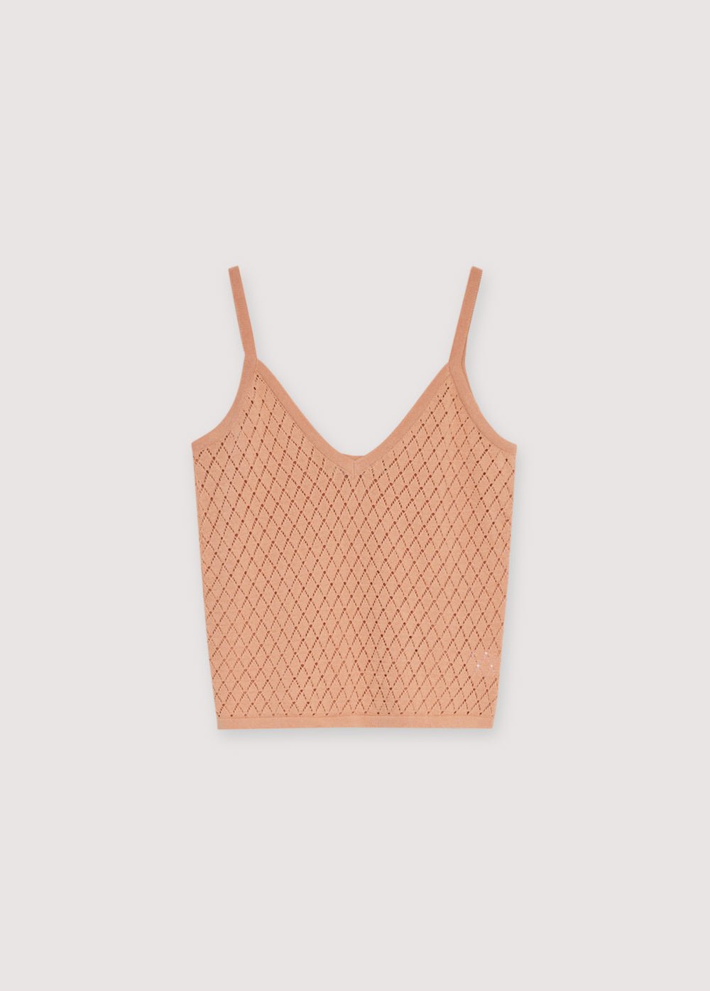 The New Society Lirio top donna Peach Nougat maglia