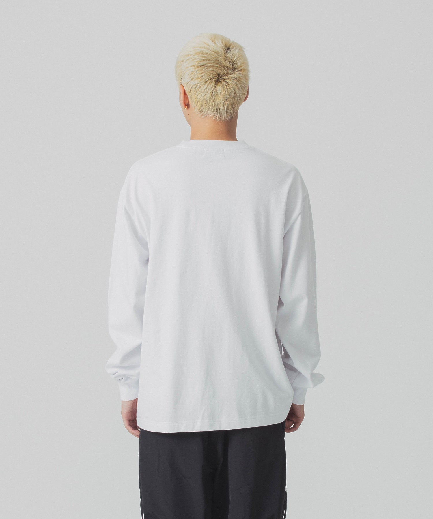 X-Large Team Logo t-shirt manica lunga bianca cotone