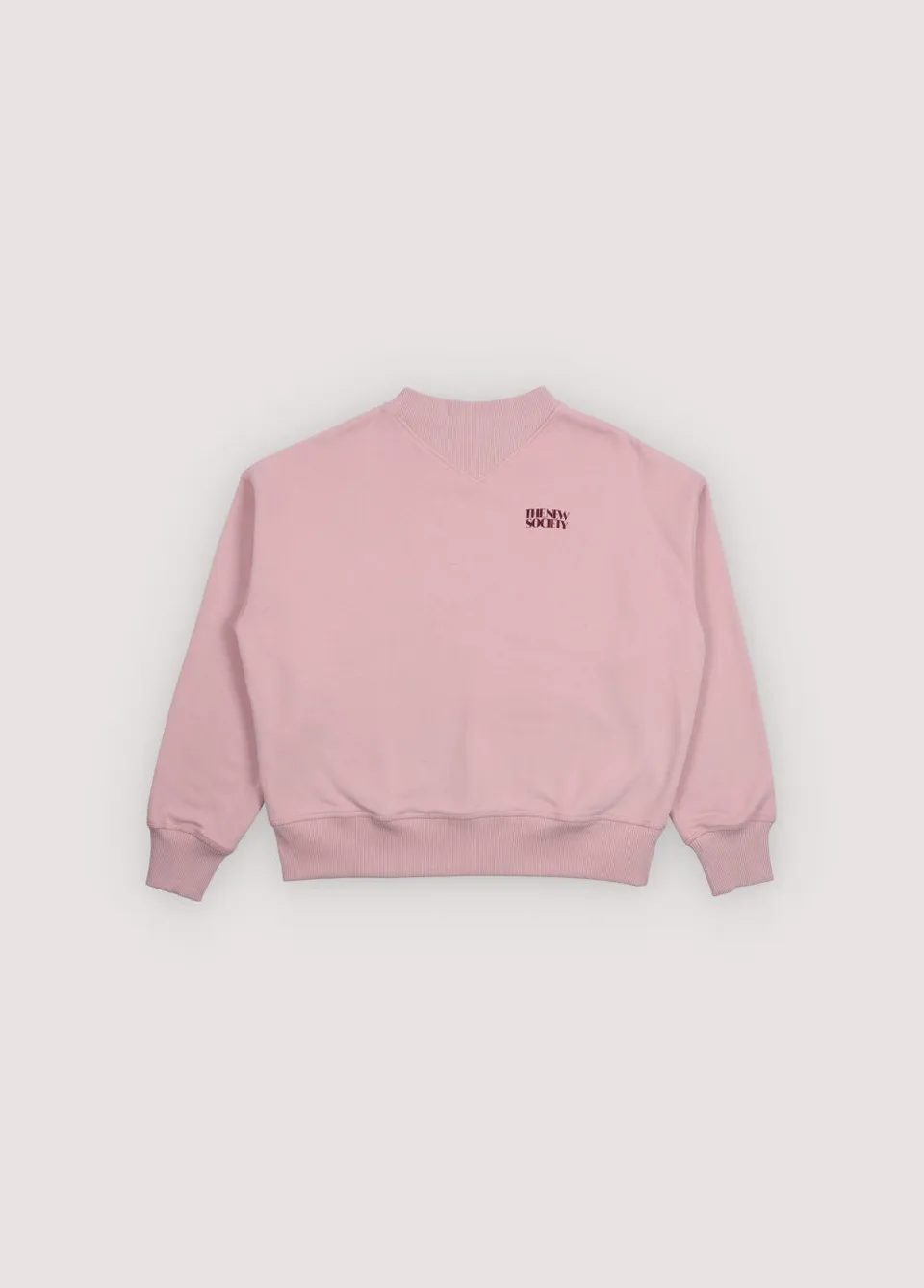The New Society Logo felpa ragazzo 12 anni rosa