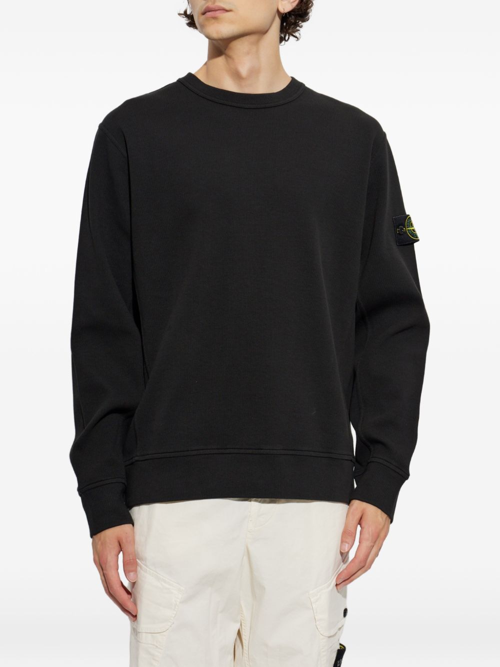STONE ISLAND L2S156100017 Felpa Nera Uomo Taglia M