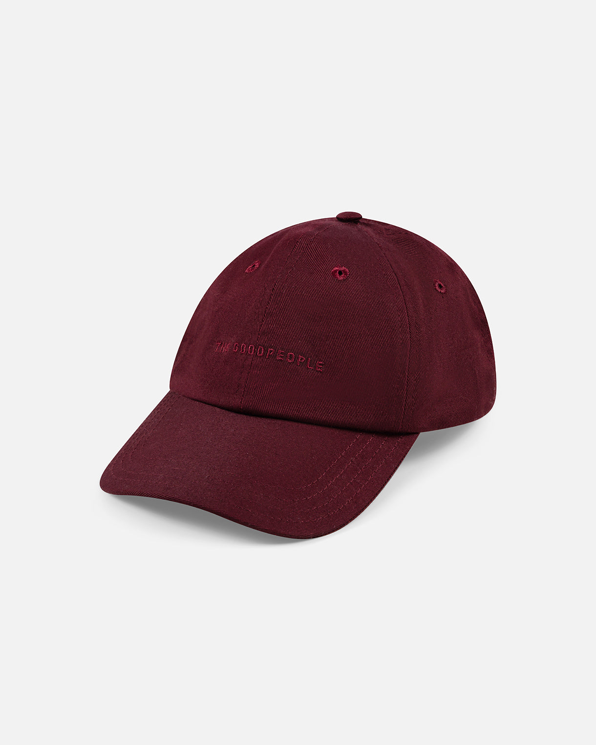 GOODPEOPLE Classic cappellino bordeaux logo ricamato