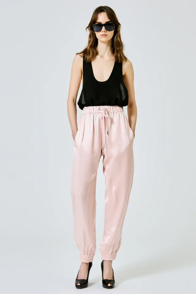 Sa Su Phi Valentina jogger double satin rosa