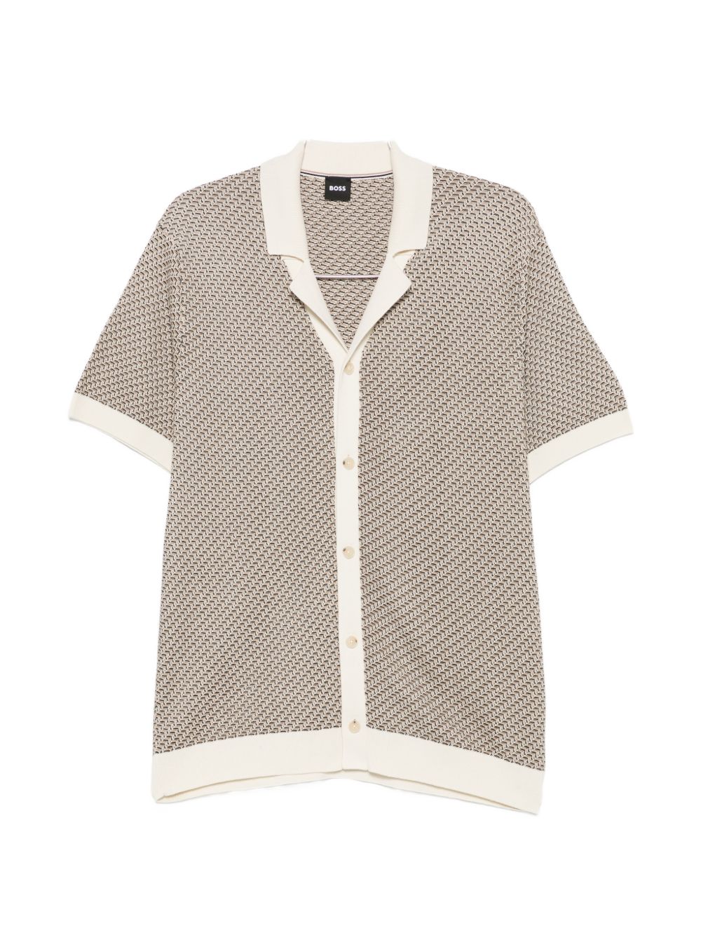 BOSS 50570555 polo open white uomo