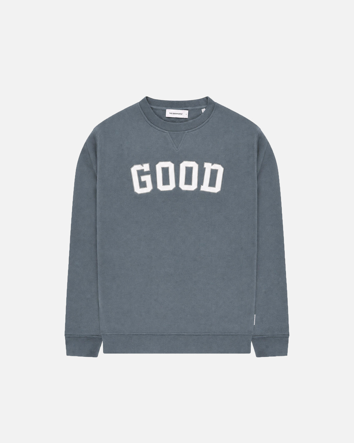 GOODPEOPLE Leff Good maglione verde cotone ricamato