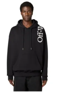 Off-White OMBB085F26 felpa nera uomo