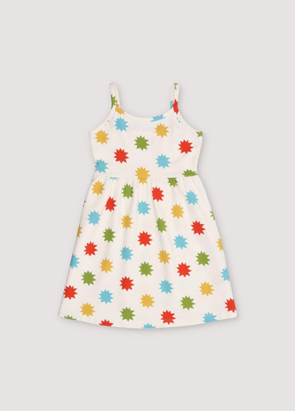 The New Society Anthea vestito jersey stelle bianco bimba