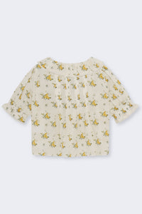 The New Society Mimosa blusa Mimosa Print fiori cotone