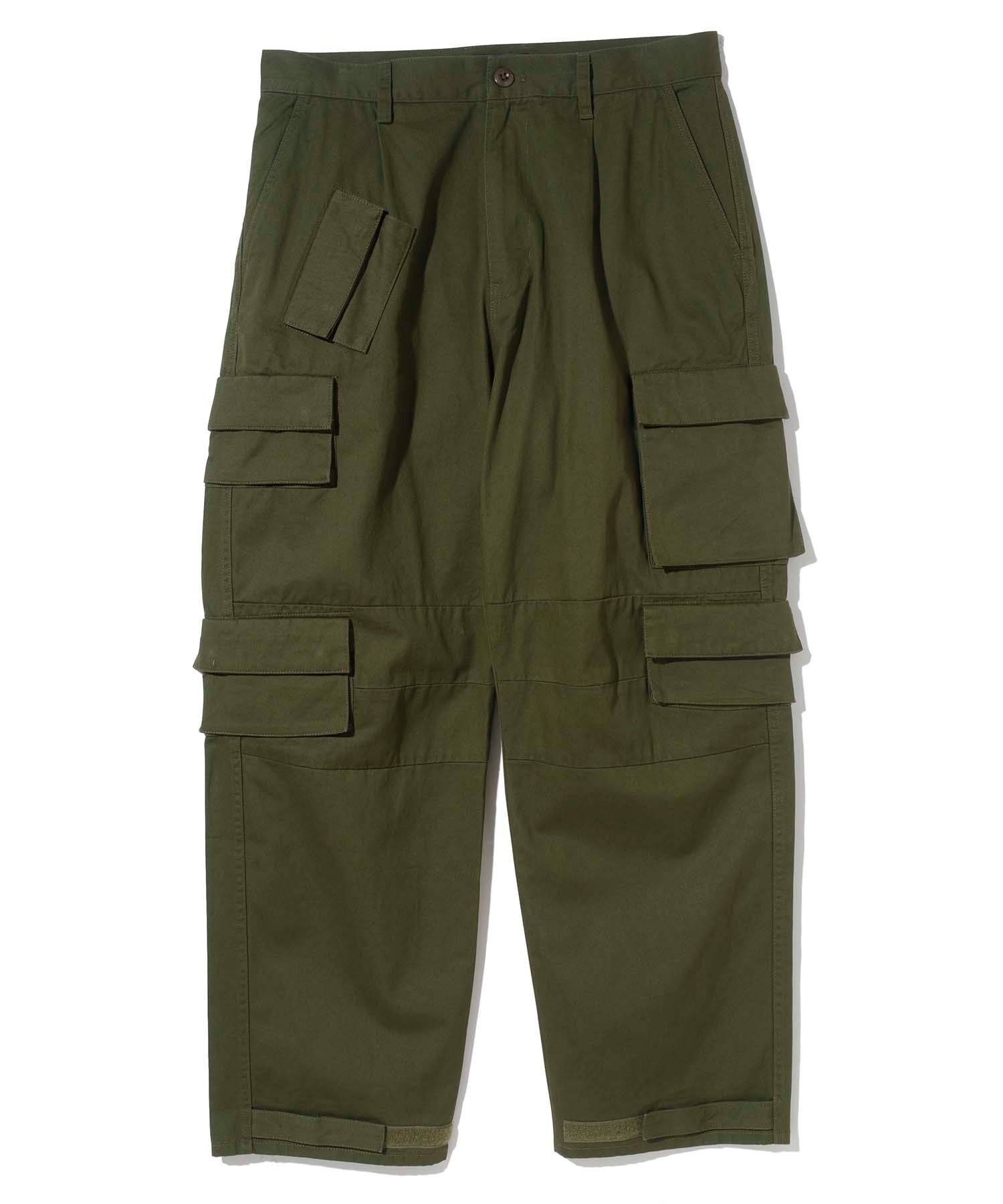 X-Large Double Pocket Military Pantaloni Cotone Tasche